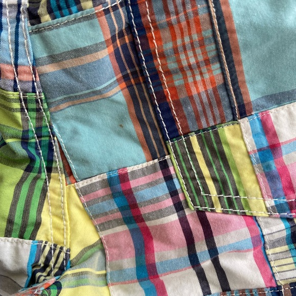 Gap boys swim shorts in multicoloured plaid with drawstring - Picture 6 of 6